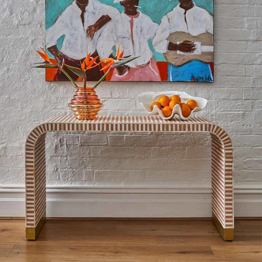 Almond Inlay Console