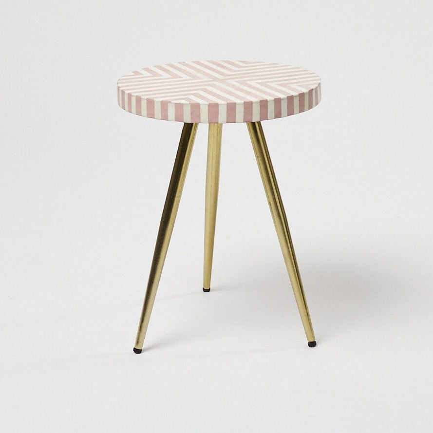 Geo Inlay Side Table