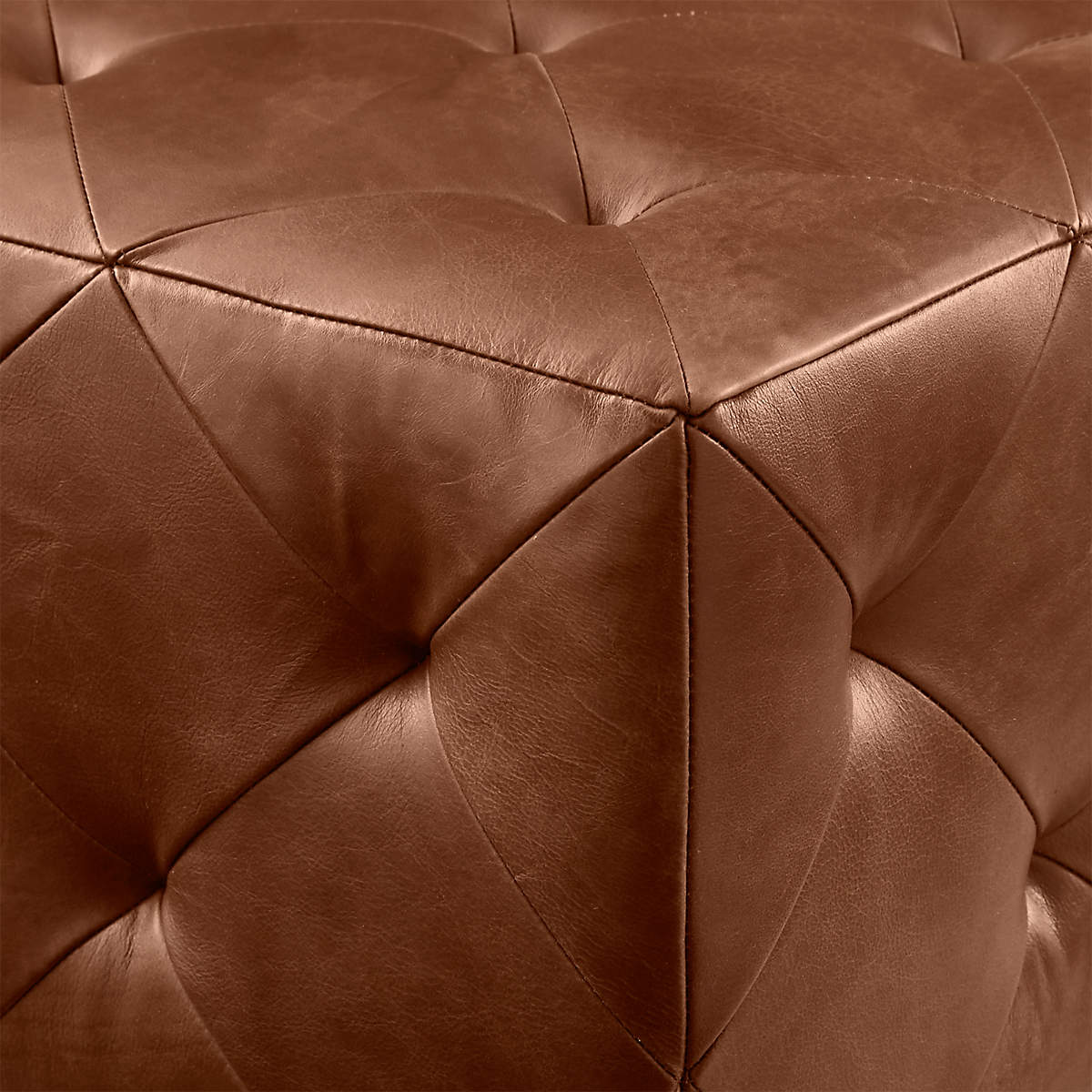Victoria Leather Ottoman