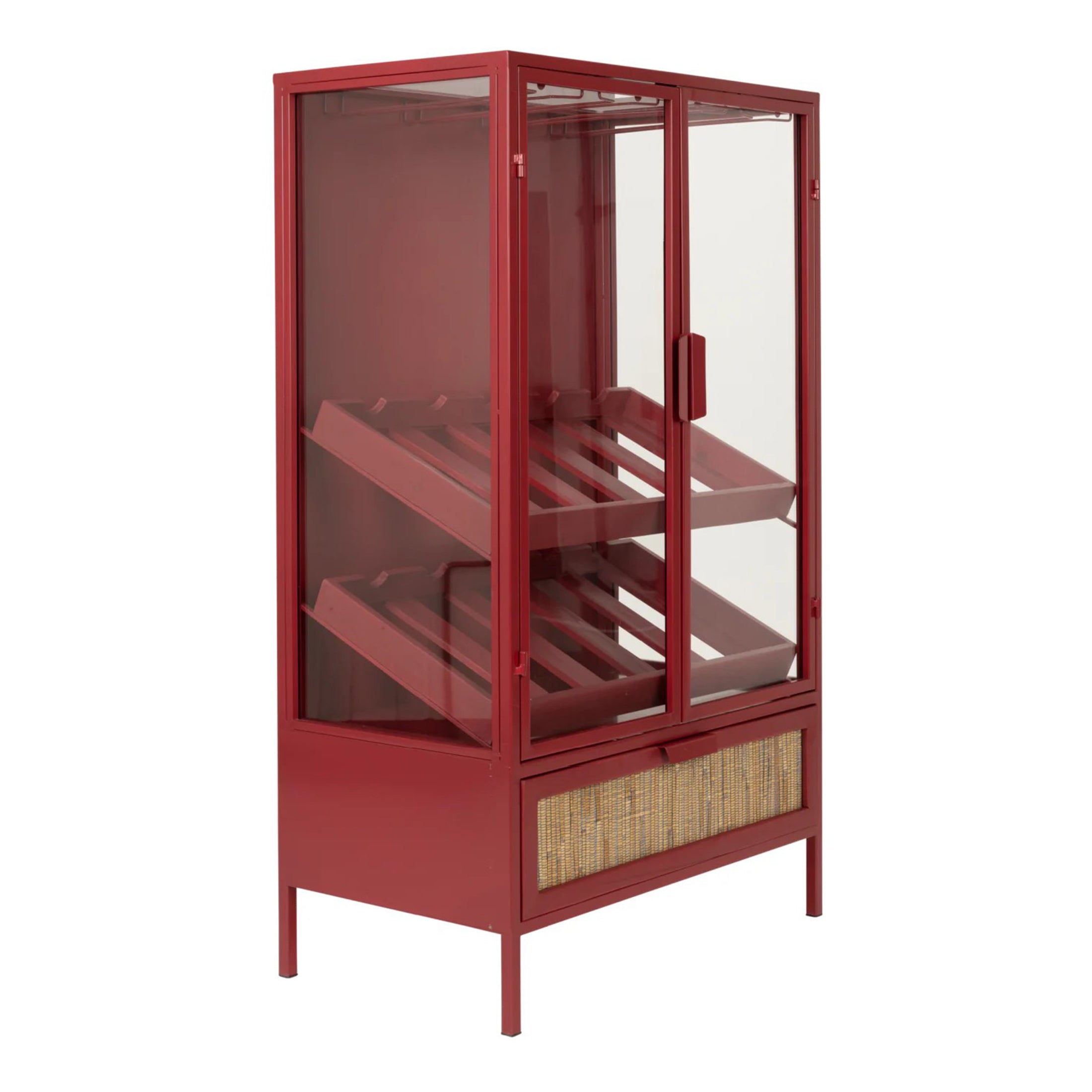 Hibiscus Glass Cabinet