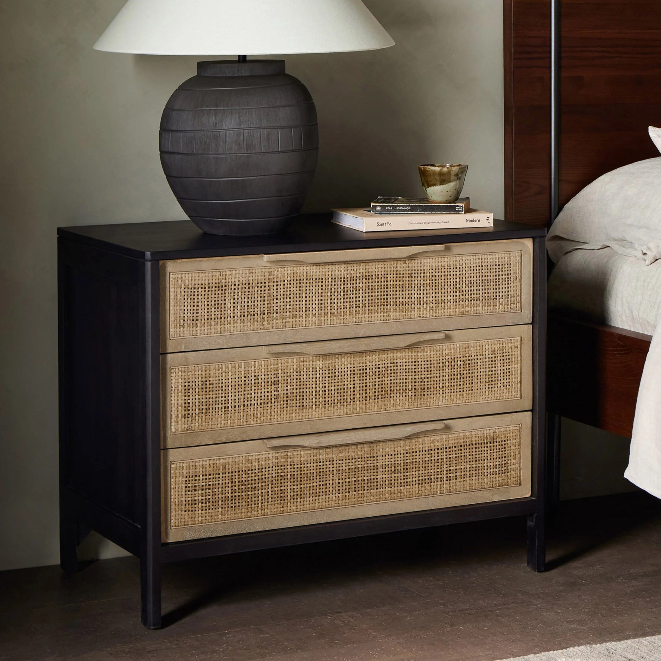 Jennifer Rattan Bedside Table