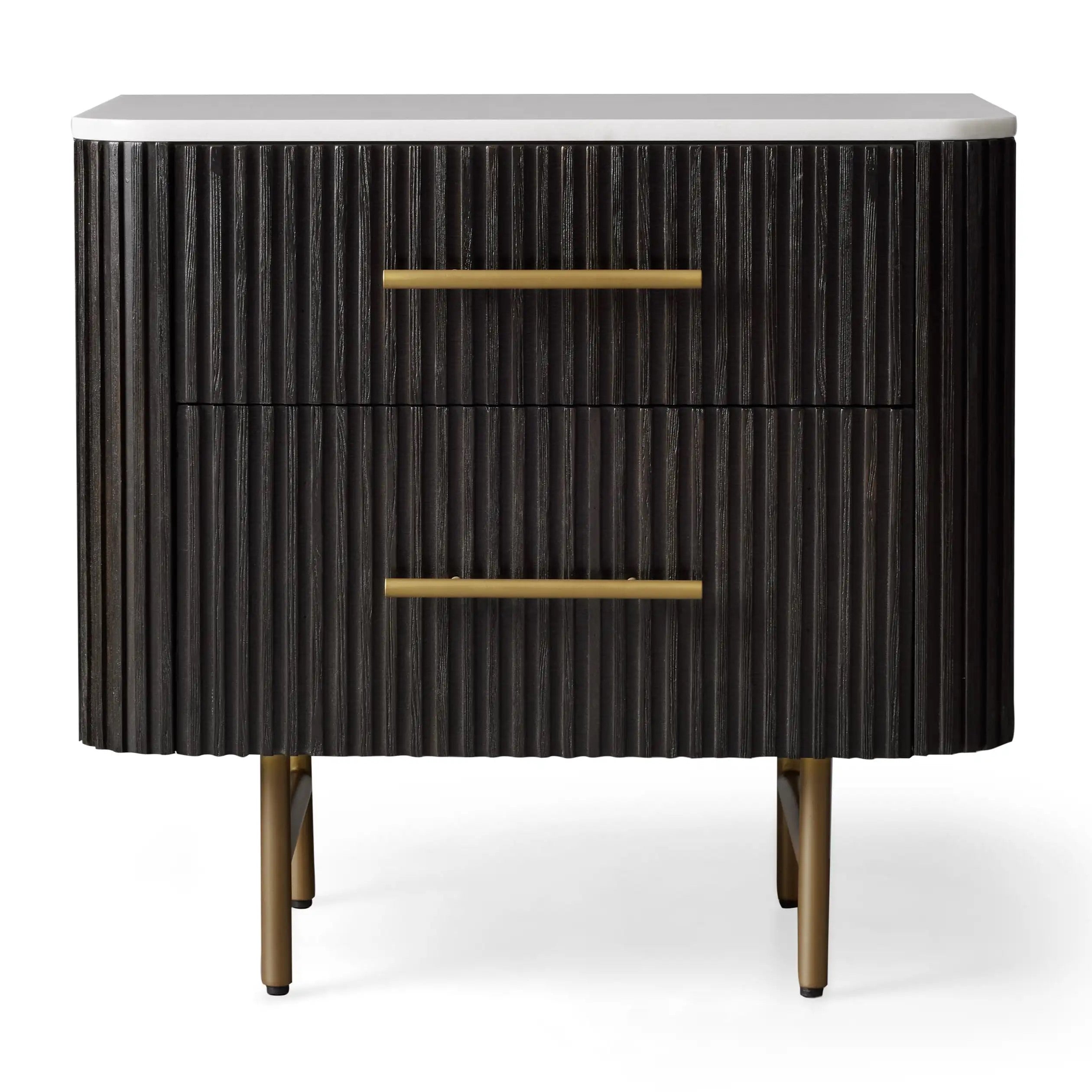 Rene Fluted Bedside Table