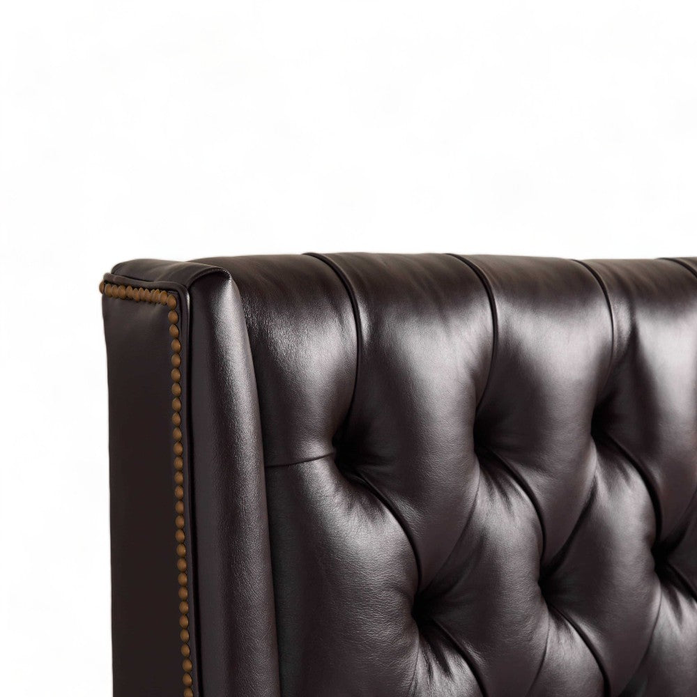Dorato Slumber Leather Tufted Bed