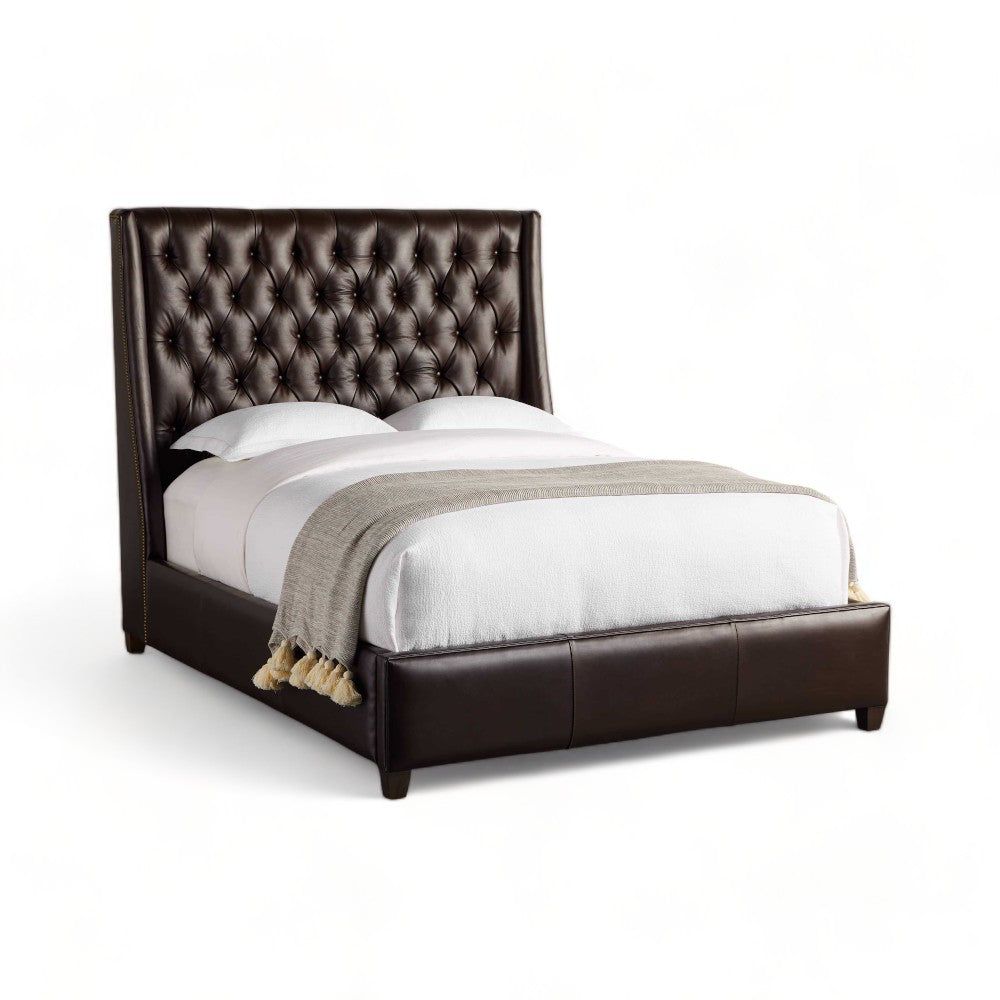Dorato Slumber Leather Tufted Bed