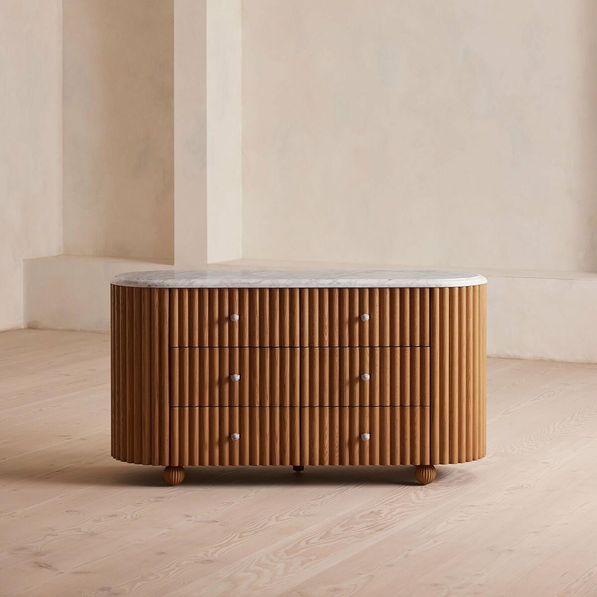 Cherry Fluted Sideboard