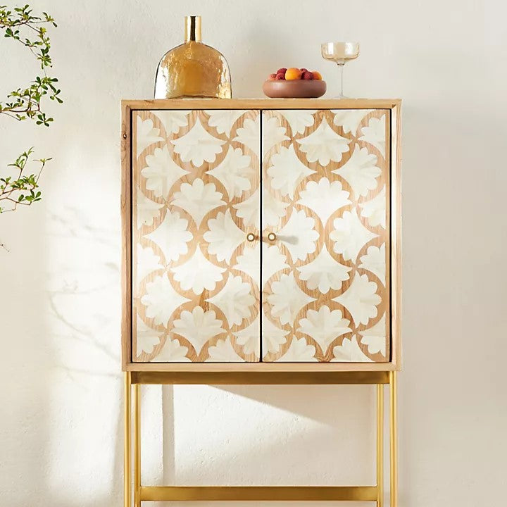 Autumn Inlay Bar Cabinet