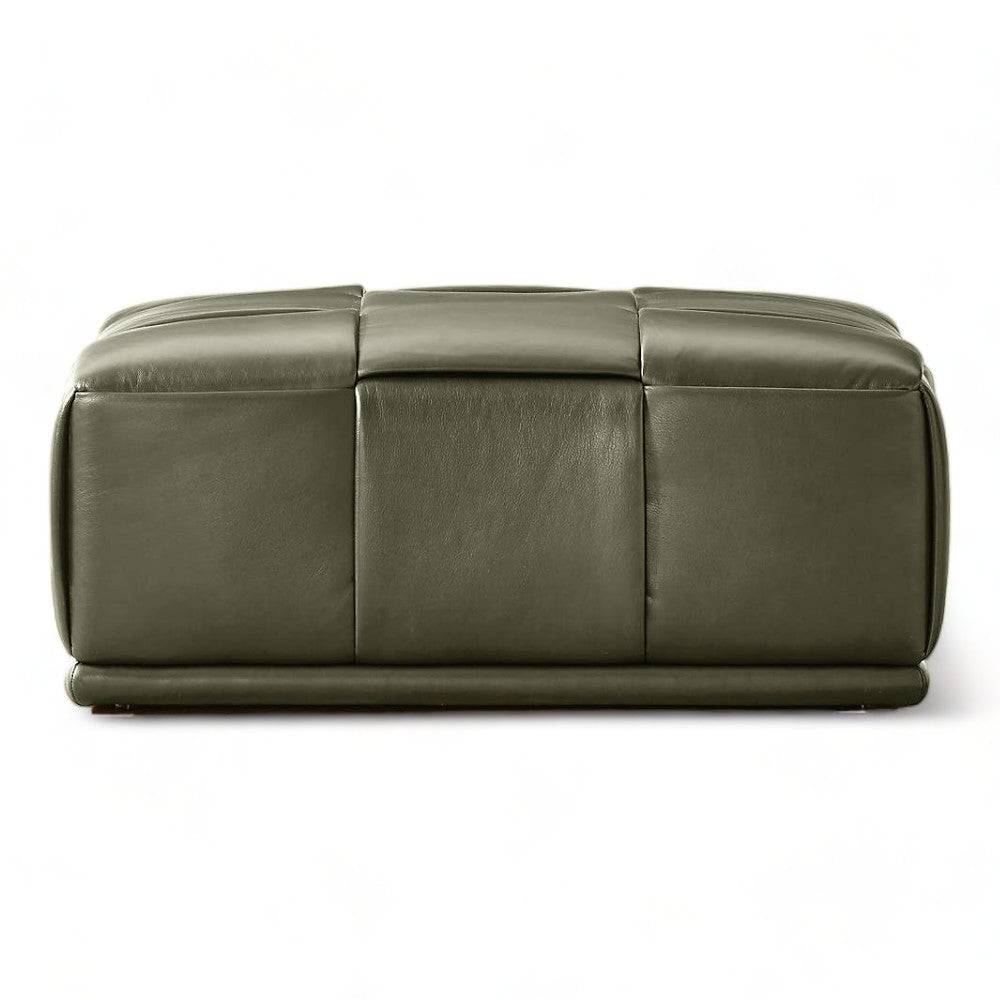 Moderna Leather Ottoman