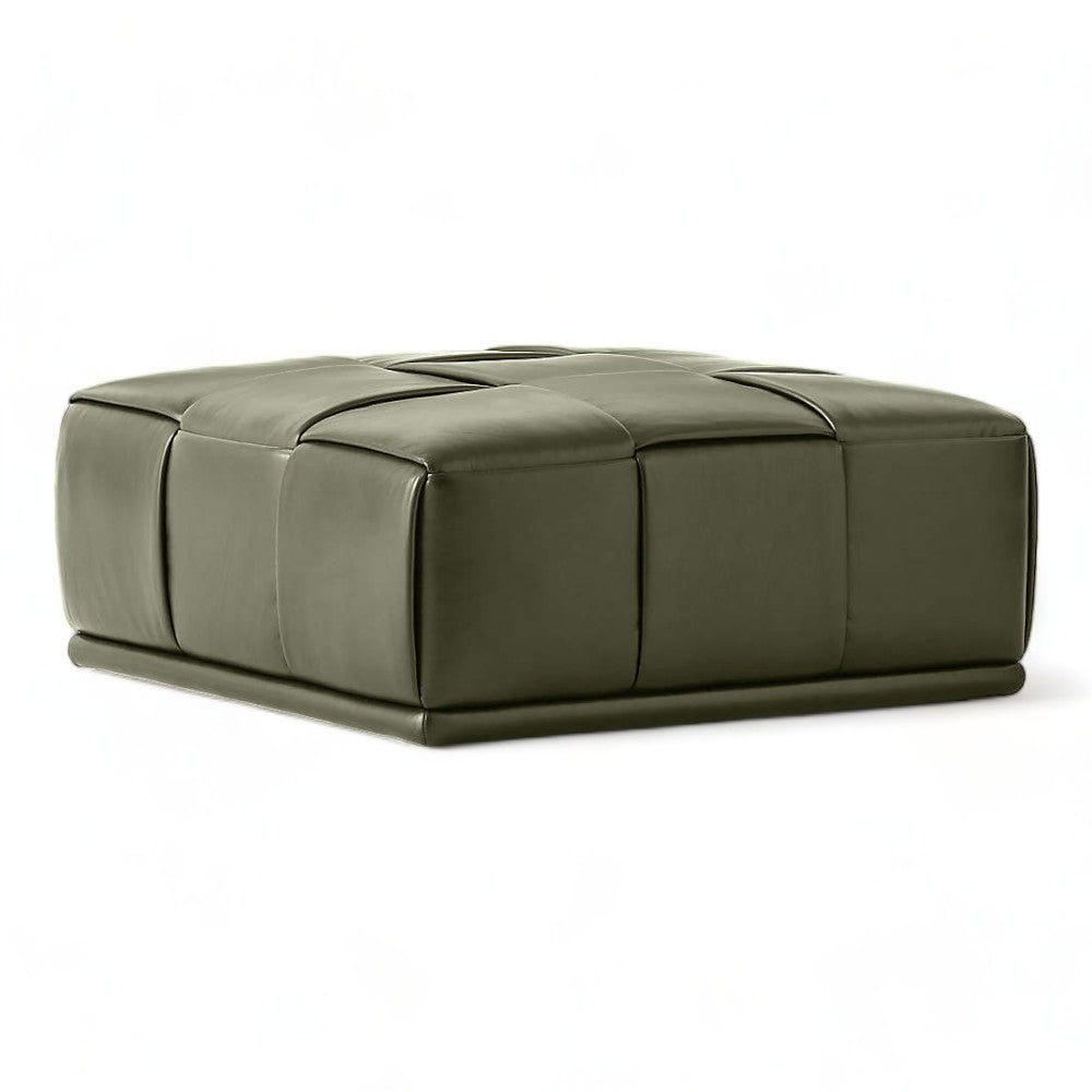 Moderna Leather Ottoman