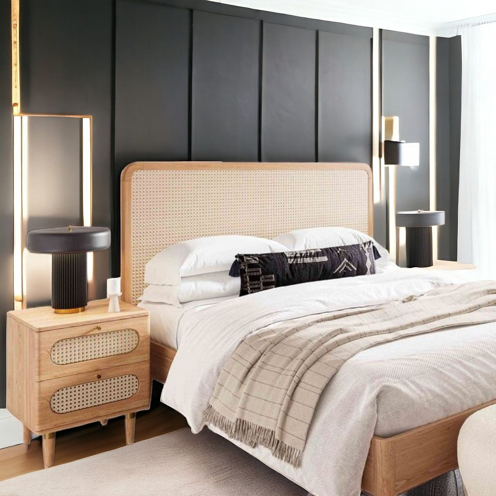 Armonia Sleep Teak Wood Rattan Bed