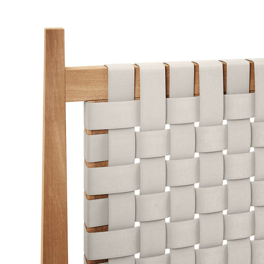 Cecelia Leather and Wood Bed