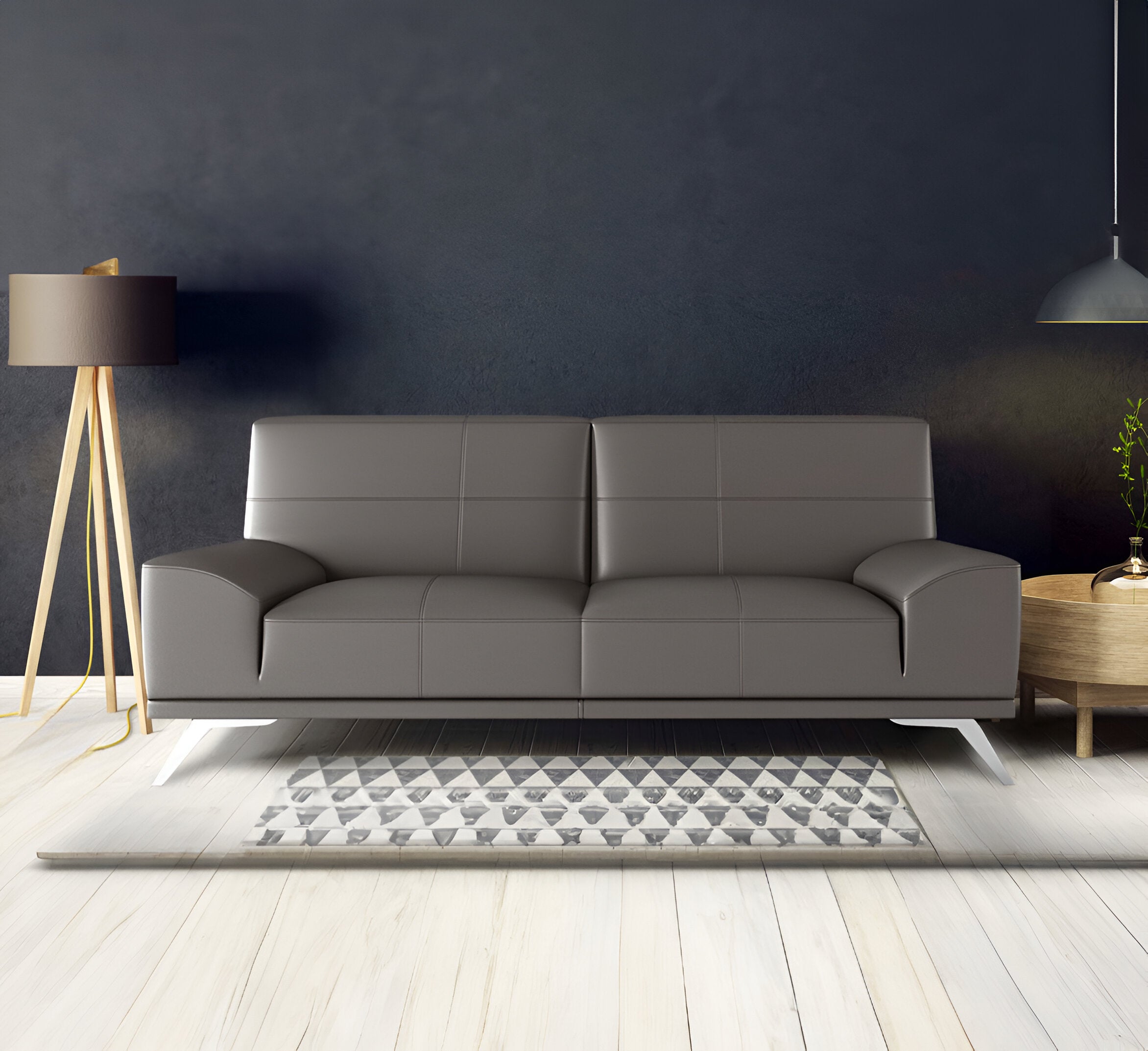 Greygoose Leather Sofa