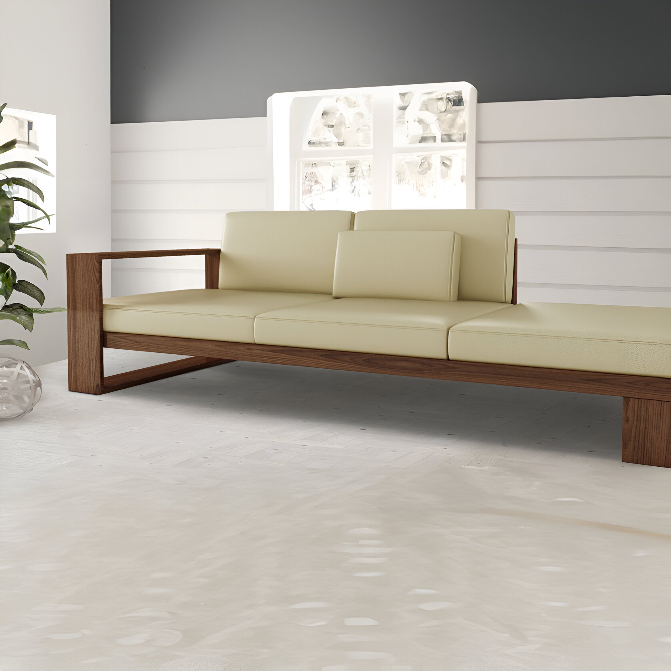 Detroite Leather Sofa