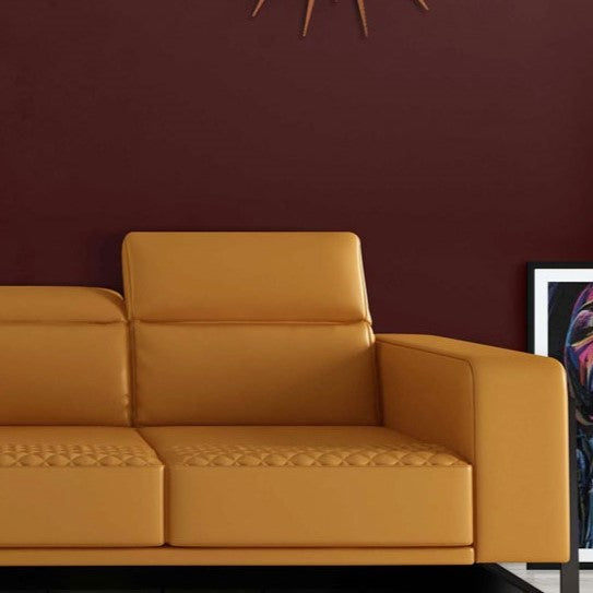 Mango Pearl Leather Sofa
