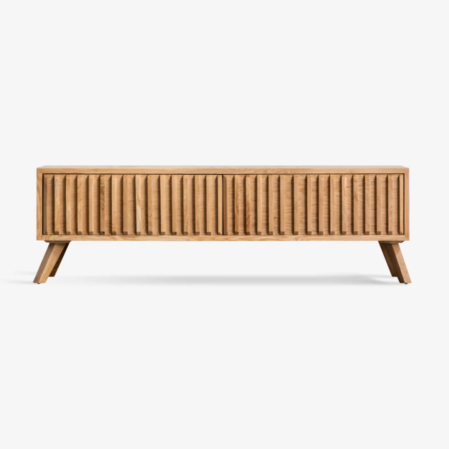 Clive Fluted Media console Zephh Lifestyle