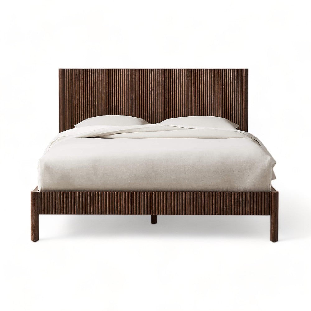Sogno Haven Whitewash Mindi Wood Bed