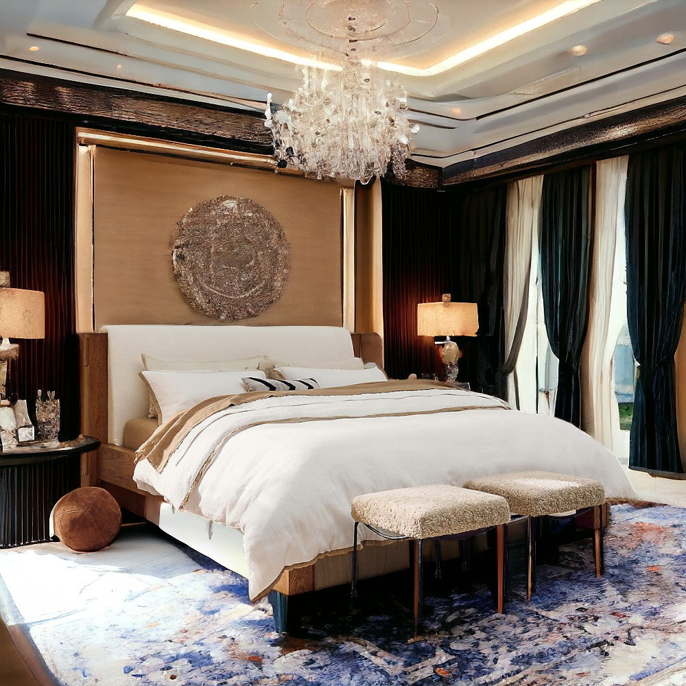 Divino Rest Oak Wood Bed