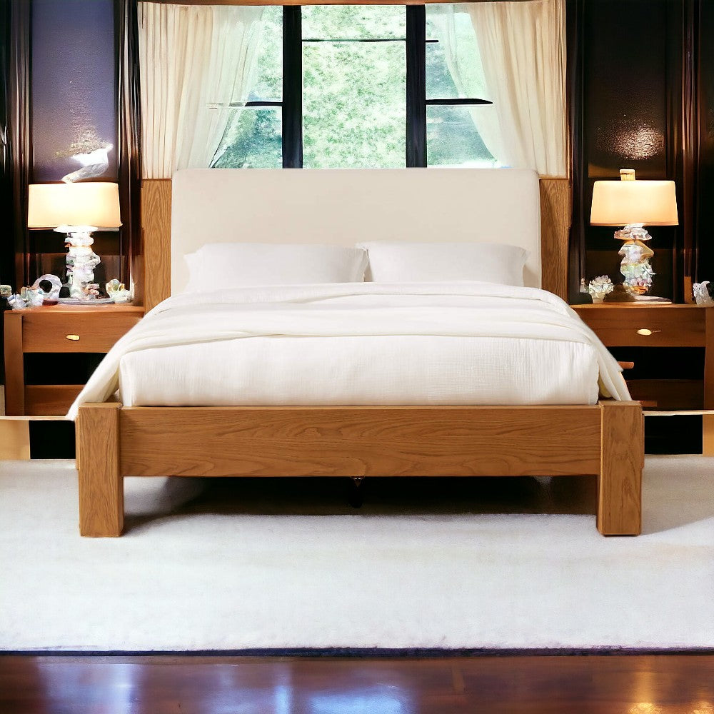 Divino Rest Oak Wood Bed