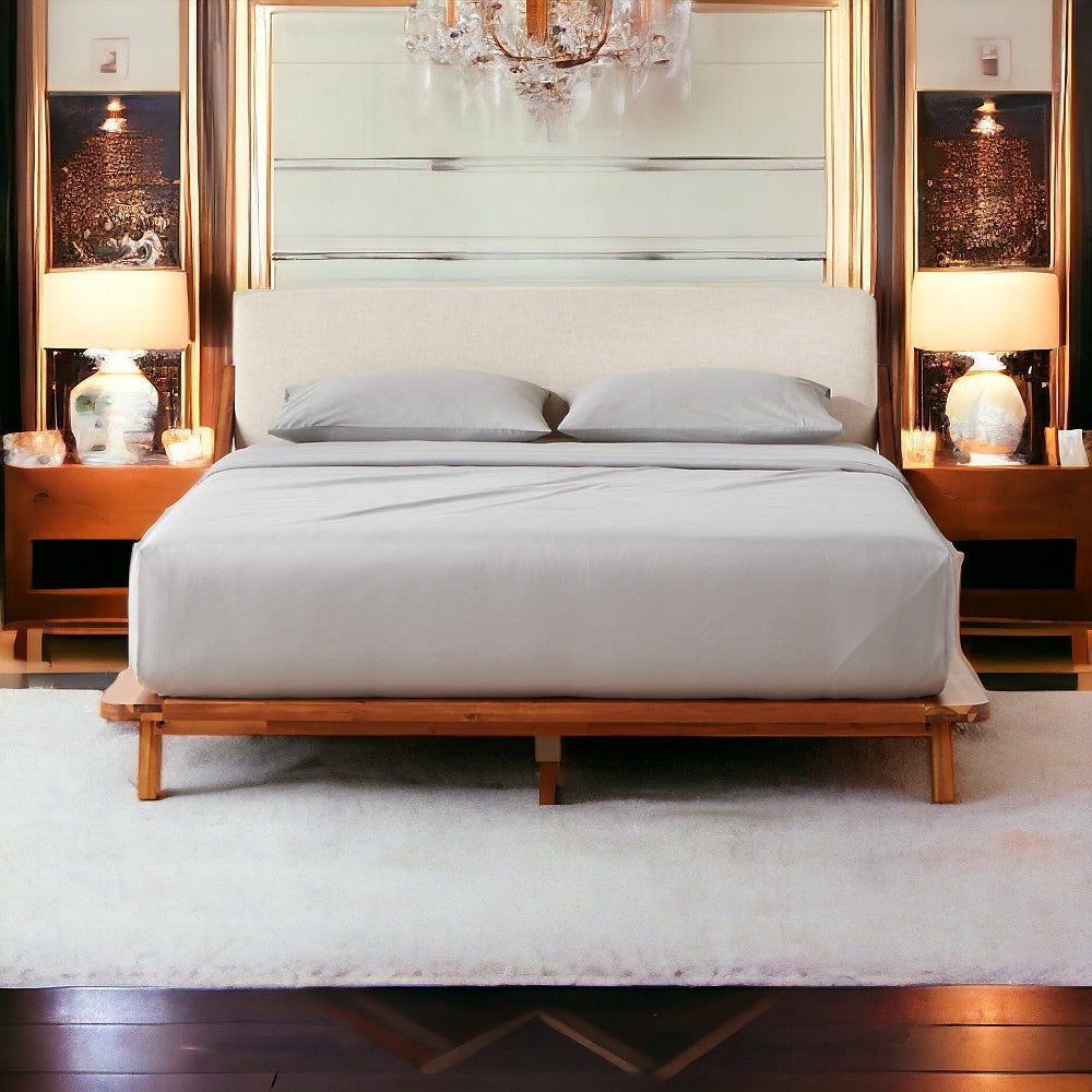 Oro Dreams Wood Platform Bed
