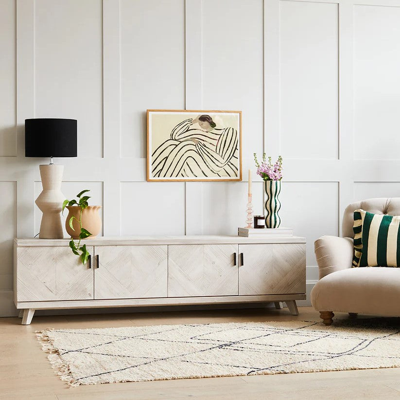 Santi Distressed Media console