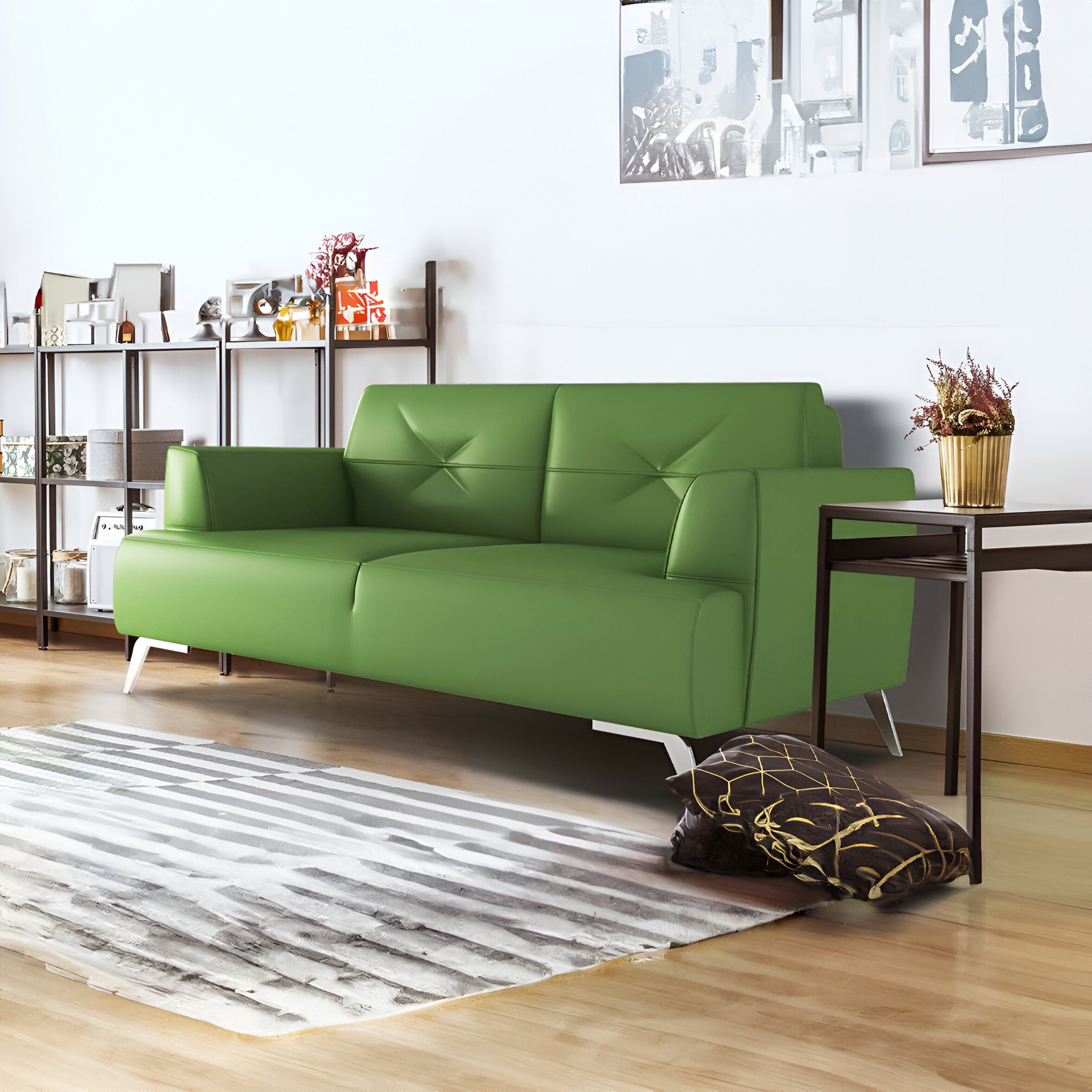 Keventeer Leather Sofa