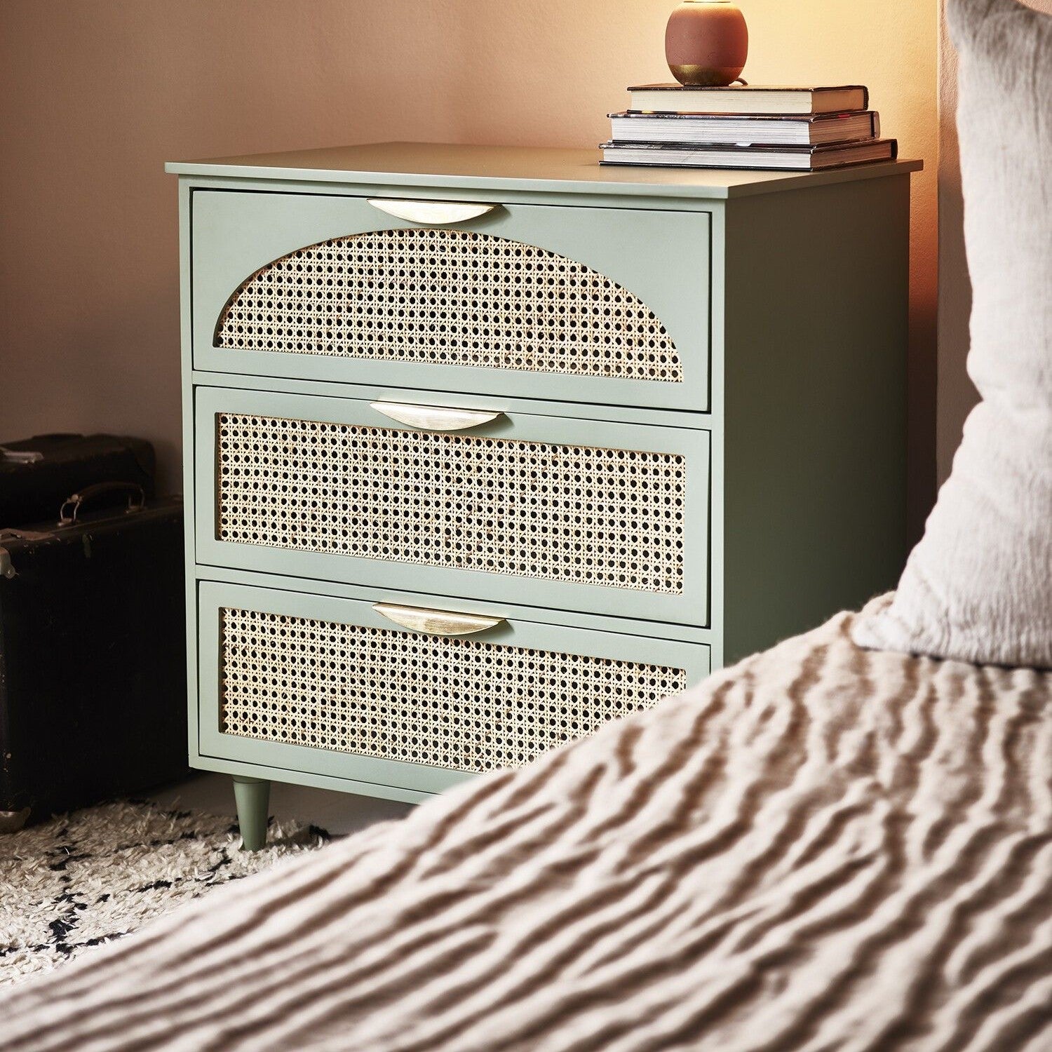 Valorie Cane Chest of Drawers