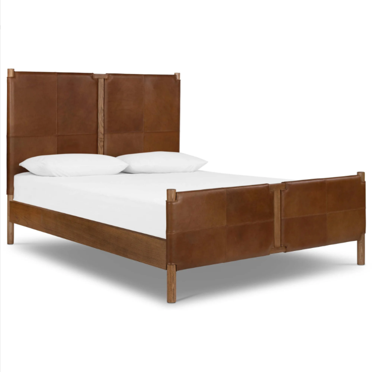 Trenton Leather Bed
